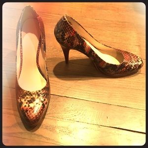Snakeskin Nine West Heels
